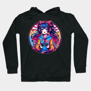 gamer girl cat like Hoodie